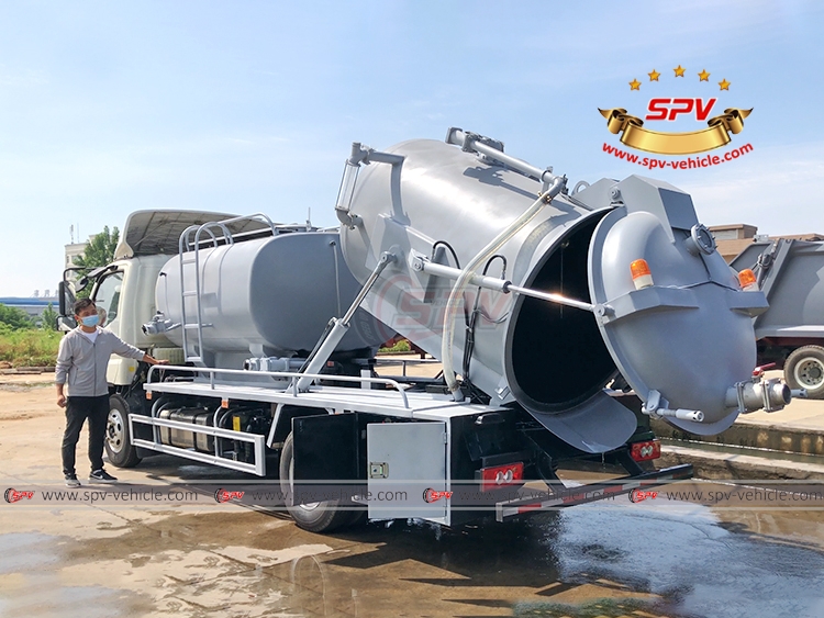 Sewer Vaccum Jetting Truck FOTON - Tank Lifting Sewer Vaccum Jetting Truck FOTON - Tank Lifting
